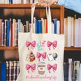 Cute Coquette Bows School Secretary Life Back To School Canvas Tote Bag Cute Coquette Bows School Secretary Life Back To School Canvas Tote Bag