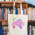 Cute School Secretary Shirt 80's 90's Back To School Canvas Tote Bag Cute School Secretary Shirt 80's 90's Back To School Canvas Tote Bag