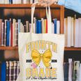 Fourth Grade Back To School First Day Pencil Bow 2025 Girls Canvas Tote Bag Fourth Grade Back To School First Day Pencil Bow 2025 Girls Canvas Tote Bag