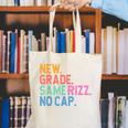 Gen Z Back To School New Grade Same Rizz No Cap Canvas Tote Bag Gen Z Back To School New Grade Same Rizz No Cap Canvas Tote Bag
