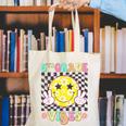 Girls 5th Grade Vibes Smile Face Back To School Fifth Grade Canvas Tote Bag Girls 5th Grade Vibes Smile Face Back To School Fifth Grade Canvas Tote Bag