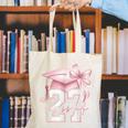 Girls Class Of 2027 Back To School Senior 2027 Coquette Bow Canvas Tote Bag Girls Class Of 2027 Back To School Senior 2027 Coquette Bow Canvas Tote Bag
