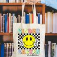 Girls Kindergarten Vibes Smile Face Back To School Kinder Canvas Tote Bag Girls Kindergarten Vibes Smile Face Back To School Kinder Canvas Tote Bag