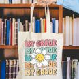 Groovy 1st Grade Back To School First Day Of First Grade Canvas Tote Bag Groovy 1st Grade Back To School First Day Of First Grade Canvas Tote Bag