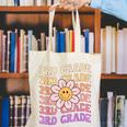 Groovy 3rd Grade Back To School Retro Groovy Third Grade Canvas Tote Bag