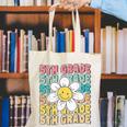 Groovy 5th Grade Back To School First Day Of Fifth Grade Canvas Tote Bag