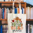 Groovy Third Grade Wildflowers Back To School 3rd Grade Canvas Tote Bag Groovy Third Grade Wildflowers Back To School 3rd Grade Canvas Tote Bag