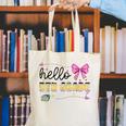 Hello 5th Grade Girls Coquette Fifth Grade Back To School Canvas Tote Bag