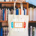 Hello 7th Grade Back To School Video Game Seventh Grade Boys Canvas Tote Bag Hello 7th Grade Back To School Video Game Seventh Grade Boys Canvas Tote Bag