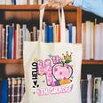 Hello Fourth 4th Grade Leopard Tie Dye Girl Back To School Canvas Tote Bag Hello Fourth 4th Grade Leopard Tie Dye Girl Back To School Canvas Tote Bag