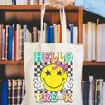 Hello Pre-K Coquette Bow Back To School Preschool Girl Canvas Tote Bag