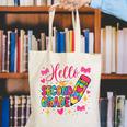 Hello Second Grade Colorful Pencil Tie Dye Back To School Canvas Tote Bag Hello Second Grade Colorful Pencil Tie Dye Back To School Canvas Tote Bag
