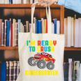 I'm Ready To Crush Kindergarten Dinosaur Back To School Boys Canvas Tote Bag I'm Ready To Crush Kindergarten Dinosaur Back To School Boys Canvas Tote Bag