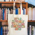It's A Good Day To Learn Something New Retro Back To School Premium Tri-Blend Canvas Tote Bag