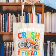 Kids I'm Ready To Crush 1st Grade Shirt Back To School Boy Canvas Tote Bag