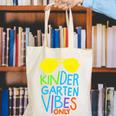 Kindergarten Vibes Only Glow Sunglasses Back To School Canvas Tote Bag Kindergarten Vibes Only Glow Sunglasses Back To School Canvas Tote Bag