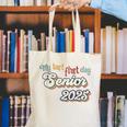 My Last First Day Senior 2025 Back To School Vintage Cool Canvas Tote Bag My Last First Day Senior 2025 Back To School Vintage Cool Canvas Tote Bag