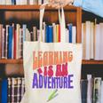 Learning Back To School Is a Motivational Canvas Tote Bag Learning Back To School Is a Motivational Canvas Tote Bag