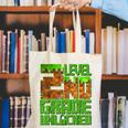 Level 2nd Grade Unlocked Game Pixel Kids Boy Back To School Canvas Tote Bag