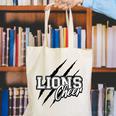 Lions Cheer Back To School Cheerleading Team Spirit Canvas Tote Bag