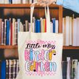 Little Miss Kindergarten Back To School Girls Coquette Bow Canvas Tote Bag Little Miss Kindergarten Back To School Girls Coquette Bow Canvas Tote Bag