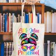 Little Miss Preschool Messy Bun Back To School Girl Women Canvas Tote Bag Little Miss Preschool Messy Bun Back To School Girl Women Canvas Tote Bag