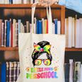Little Miss Preschool Messy Bun Tie Dye Back To School Girls Canvas Tote Bag Little Miss Preschool Messy Bun Tie Dye Back To School Girls Canvas Tote Bag