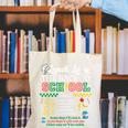 Lunch Lady Food Humor Back To School Tour Canvas Tote Bag
