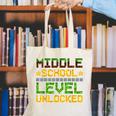 Middle School Level Unlocked Gamer Back To School Canvas Tote Bag Middle School Level Unlocked Gamer Back To School Canvas Tote Bag