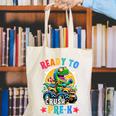 Monster Truck Dinosaur Boys Back To School Crush Pre-k Kids Canvas Tote Bag