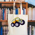 Monster Truck School Bus Yellow Back To School Kids Toddler Canvas Tote Bag