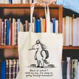 Naive Horse Doodle Back To School Gallop Homework Art Canvas Tote Bag