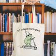 Off To Teach Fourth Grade Froggy Cute Frog Back To School Canvas Tote Bag