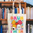 Pencil Bow Bruh I'm In Back To School Kindergarten Canvas Tote Bag
