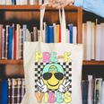 Pre-K Vibes Smile Face Back To School Pre-K Canvas Tote Bag