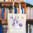 Preschool Here I Come Unicorn Back To School Girl Student Canvas Tote Bag
