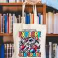 Ready To Explore 4th Grade Boys Astronaut Back To School Canvas Tote Bag