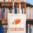 Ready To Tackle 2nd Grade Back To School Kids Football Canvas Tote Bag