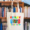 Retro Back To School Kindergarten Ready To Level Up Gamer Canvas Tote Bag Retro Back To School Kindergarten Ready To Level Up Gamer Canvas Tote Bag