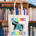 Roaring Into 2Nd Grade DinosaurRex Back To School Canvas Tote Bag Roaring Into 2Nd Grade DinosaurRex Back To School Canvas Tote Bag