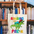 Roaring Into Pre-K Preschool Dinosaur Back To School Canvas Tote Bag