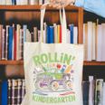 Rollin Into Kindergarten Monster Truck Back To School Canvas Tote Bag
