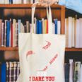 Run I Dare You Baseball Catcher Graphic Players Fans Canvas Tote Bag Run I Dare You Baseball Catcher Graphic Players Fans Canvas Tote Bag