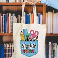School Supplies In Pocket Back To School Boys Girls Canvas Tote Bag School Supplies In Pocket Back To School Boys Girls Canvas Tote Bag