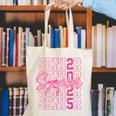 Senior 2025 Coquette Pink Bow Class Of 2025 Back To School Canvas Tote Bag Senior 2025 Coquette Pink Bow Class Of 2025 Back To School Canvas Tote Bag