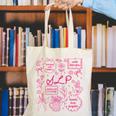SLP Love Inspire Teach Pink Bow Back To School Canvas Tote Bag SLP Love Inspire Teach Pink Bow Back To School Canvas Tote Bag