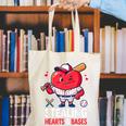 Stealing Hearts And Bases Baseball Player Valentine's Day Canvas Tote Bag Stealing Hearts And Bases Baseball Player Valentine's Day Canvas Tote Bag