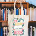 Student Take a Look It's In a Book Back To School Graphic Canvas Tote Bag Student Take a Look It's In a Book Back To School Graphic Canvas Tote Bag
