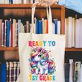 Student Unicorn Ready Back To School Crush 1st Grade Girls Canvas Tote Bag