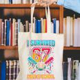 I Survived 67 Days Of School Baseball Drip Six Seven Meme Canvas Tote Bag I Survived 67 Days Of School Baseball Drip Six Seven Meme Canvas Tote Bag